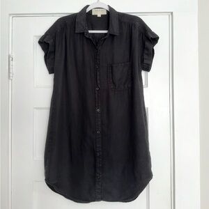 Cloth & Stone Anthropologie Knee Length Shirtdress Button-Down Size Small!